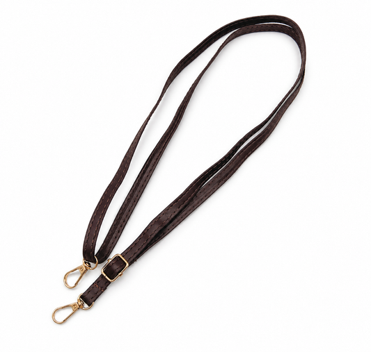 715-60 Deep Coffee Adjustable PU Shoulder Strap