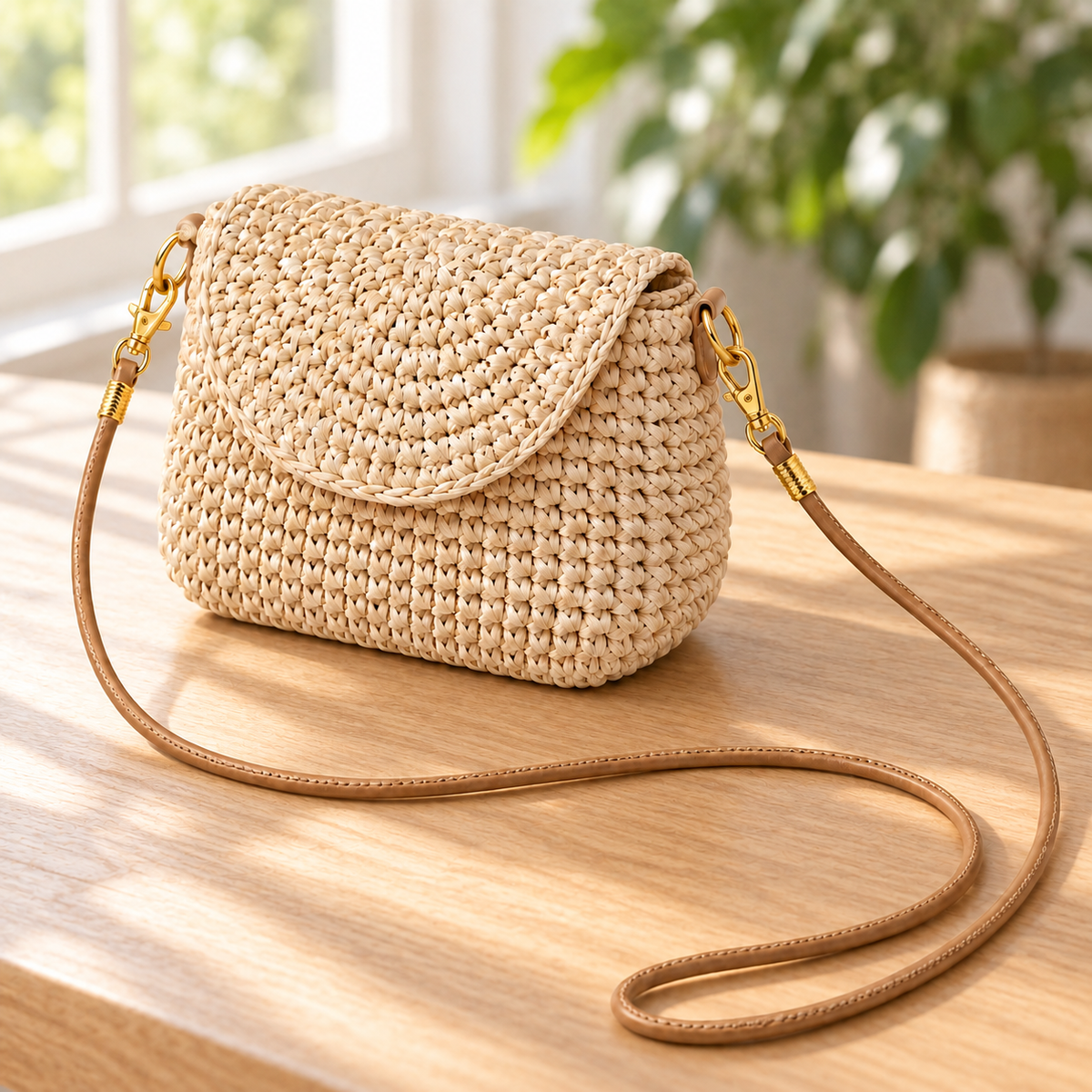 Handcrafted Braided Crossbody Bag Strap