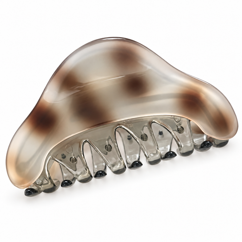 Gray Iridescent Triangle Hair Claw Clip
