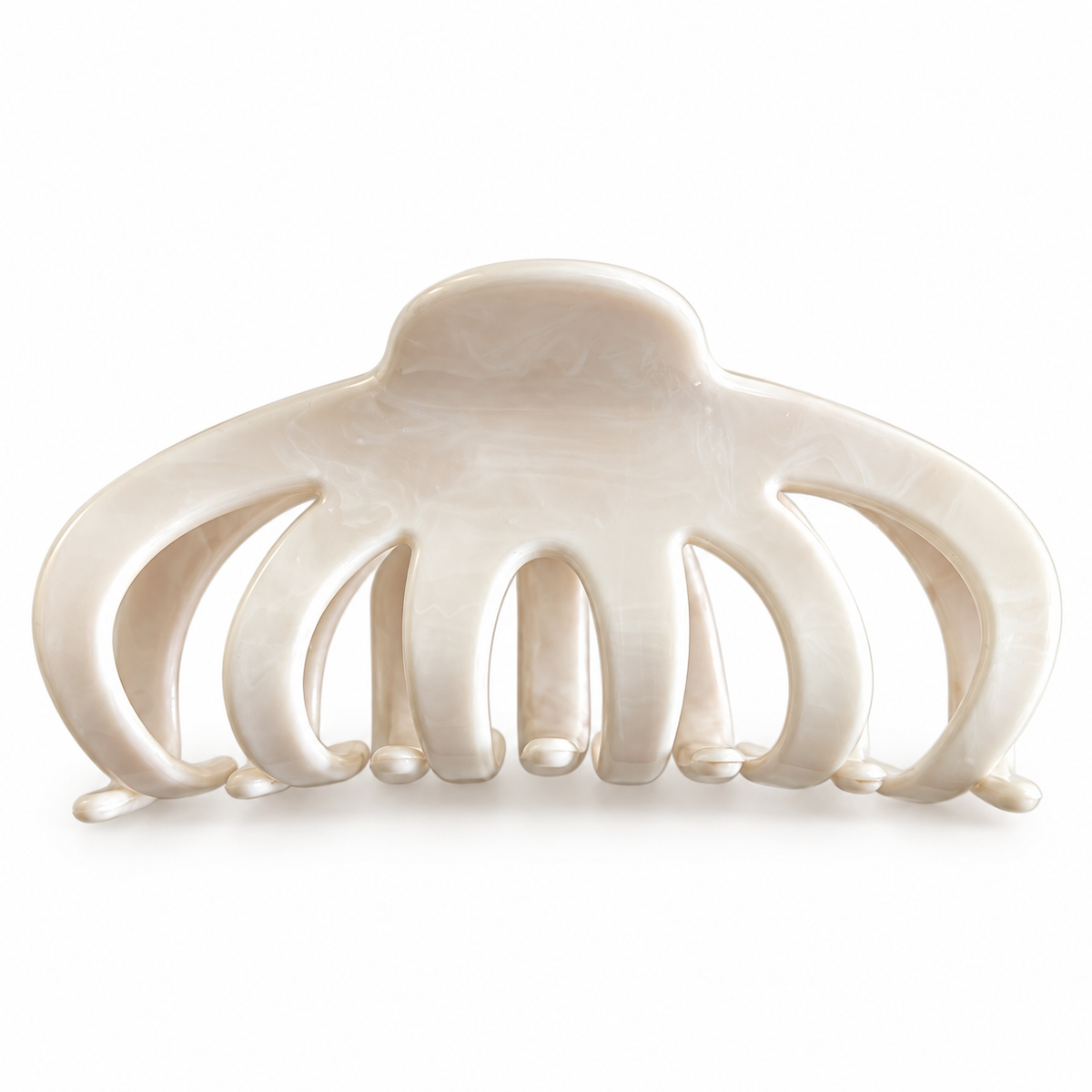 White Thickened Acetate Hair Claw Clip